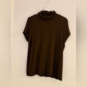 Ralph Lauren Dark Brown Short Sleeve Top size xl